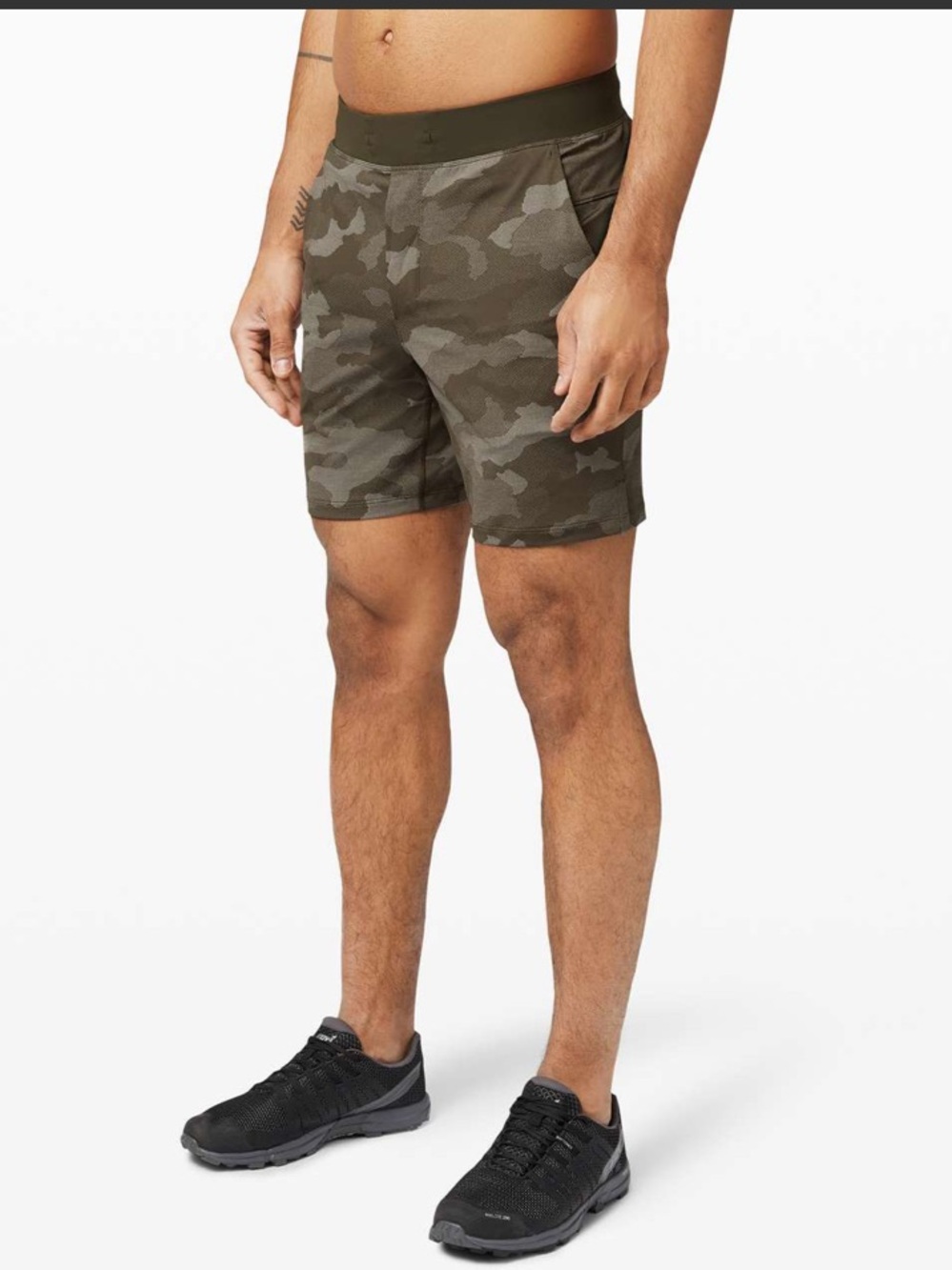 Lululemon T.H.E. Short 7" Mesh Camo Green Size Small